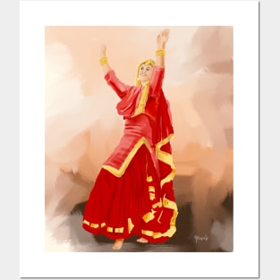 Punjabi Girl in Red Posters and Art